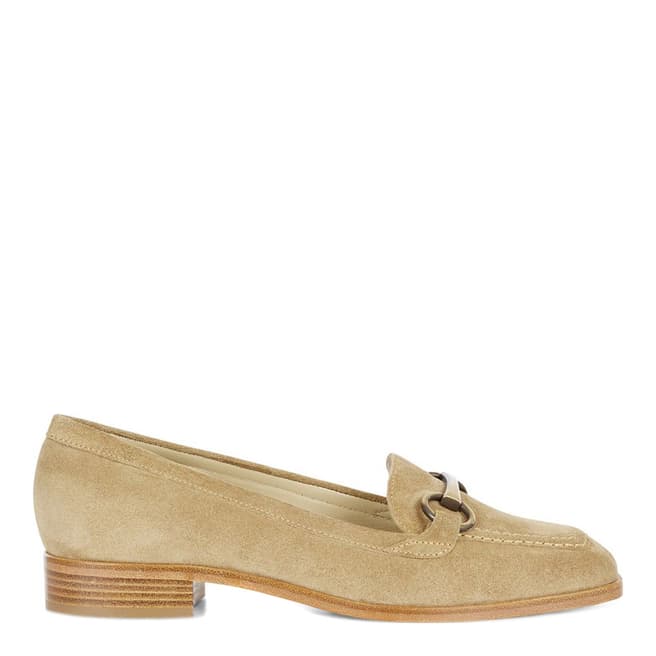Hobbs London Sand Suede Monica Loafers 