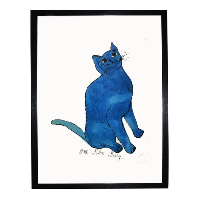 Andy Warhol One Blue Pussy, c. 1954 Framed Print, 36x28cm