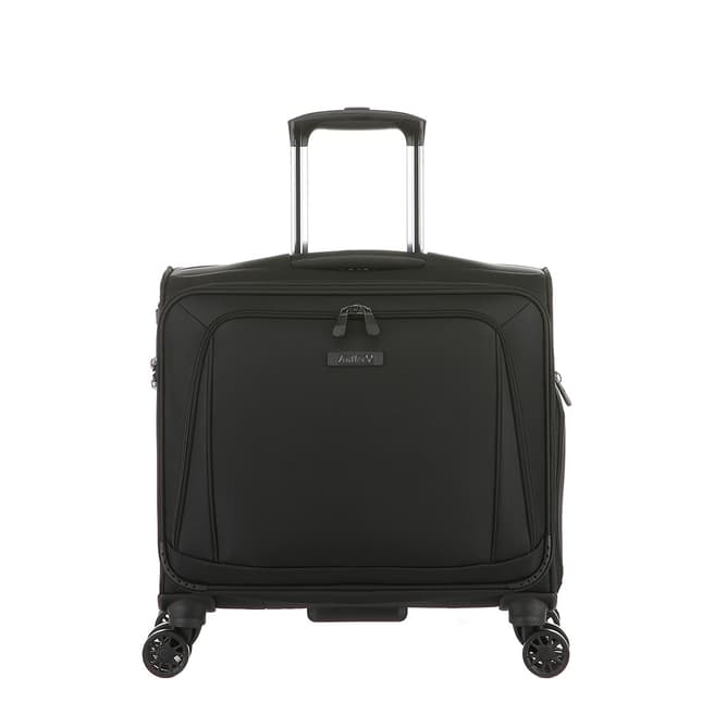 Antler Black Business 300 4 Wheel Landscape Mobile Office Suitcase 46cm