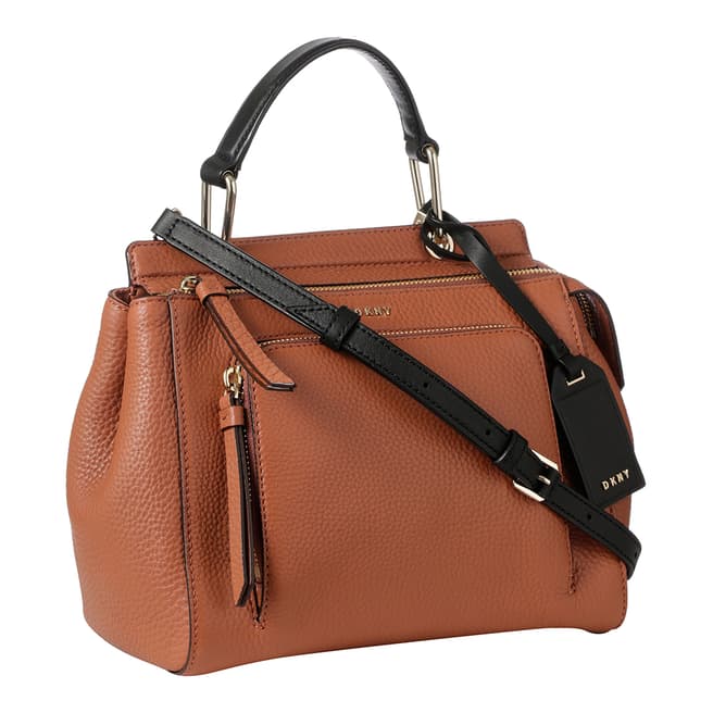 DKNY Terracotta Leather Small Top Handle Satchel