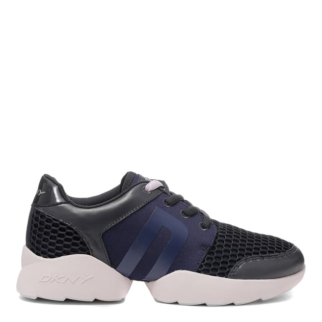 DKNY Navy And Lilac Pave Sneakers