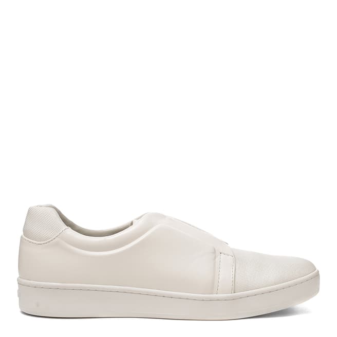 DKNY Cream Leather Bobbi Slip On Sneaker