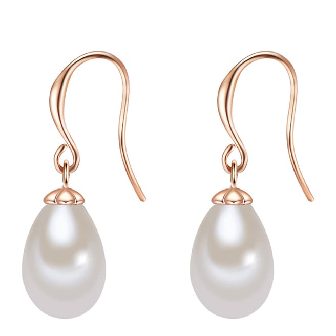 Perldesse White Pearl Drop Earrings