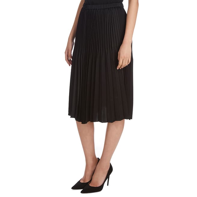 Donna Karan New York Black Pleated Skirt