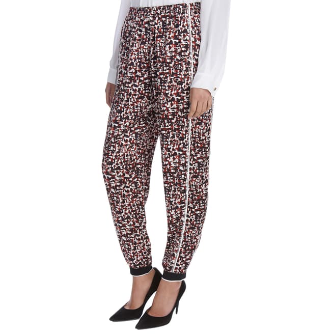 DKNY Ivory Print Pull On Trousers