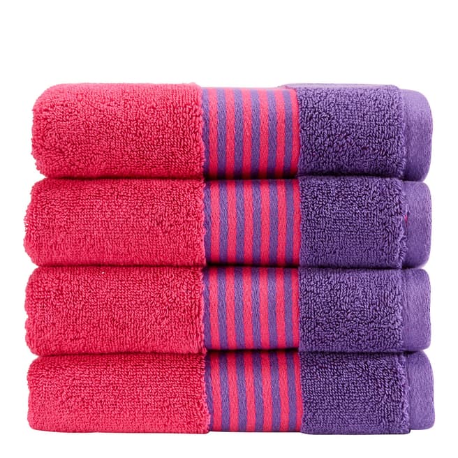 Kingsley by Christy Duo Hand Towel, Fandango/Purple