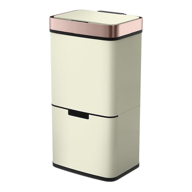 Morphy Richards Ivory Pro Recycle 2 Compartment Sensor Bin, 75L