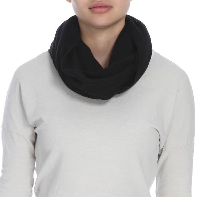 James Perse Womens Black Infinity Scarf