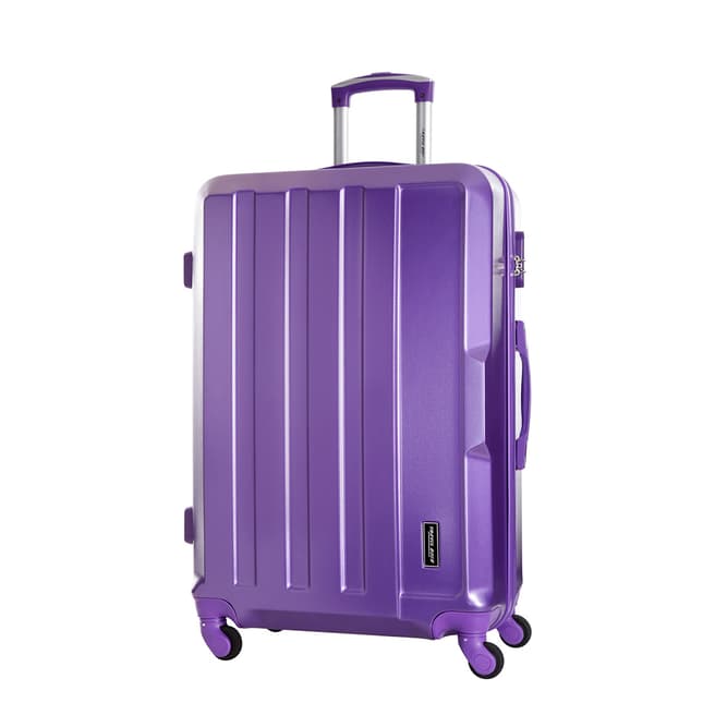 Travel One Purple Vilarosa 4 Wheeled Suitcase 56cm