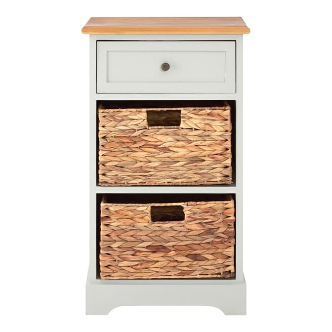 Premier Housewares Vermont One Drawer Two Baskets Cabinet