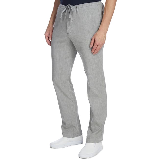 James Perse  Silver Pigment Stretch Trousers