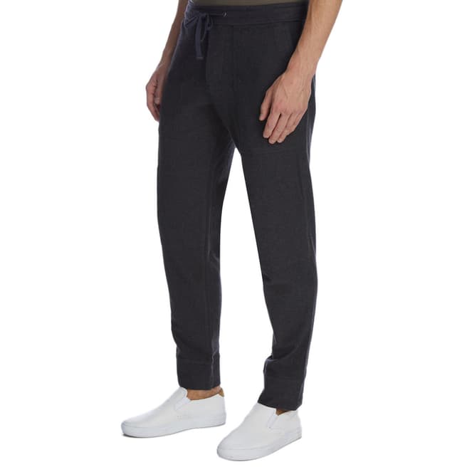 James Perse Mens Heather Charcoal Heathered Knit Pant