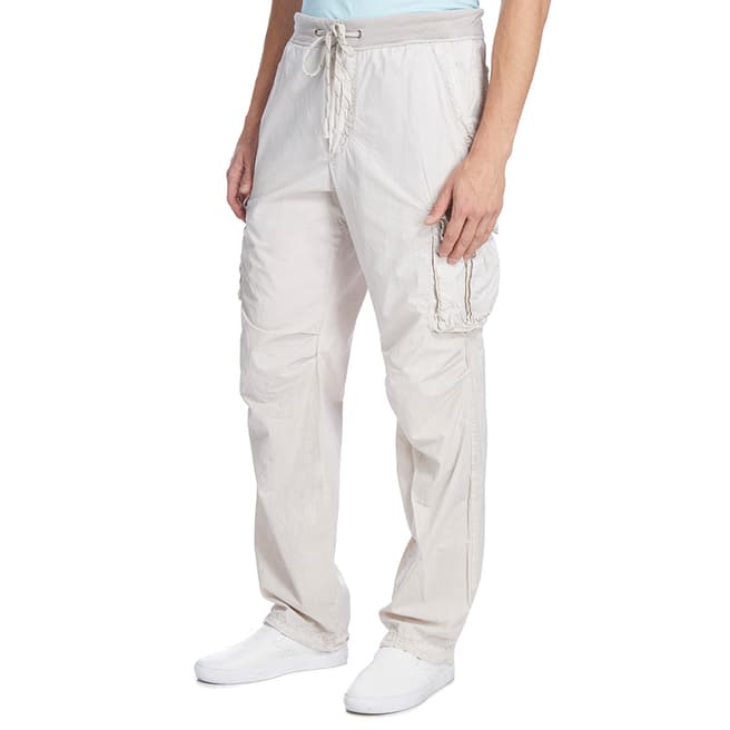 James Perse  Talc Pigment Contrast Waist Trousers