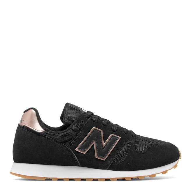 New Balance Women's Black Suede/Mesh 373 Trainers