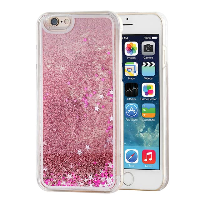 Confetti Glitters And Sparkles (Liquid Effect) Hard Case For Iphone 6 - Pink