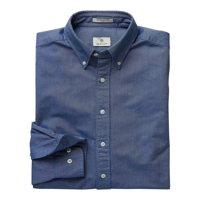Gant Navy The Perfect Oxford Slim Cotton Shirt