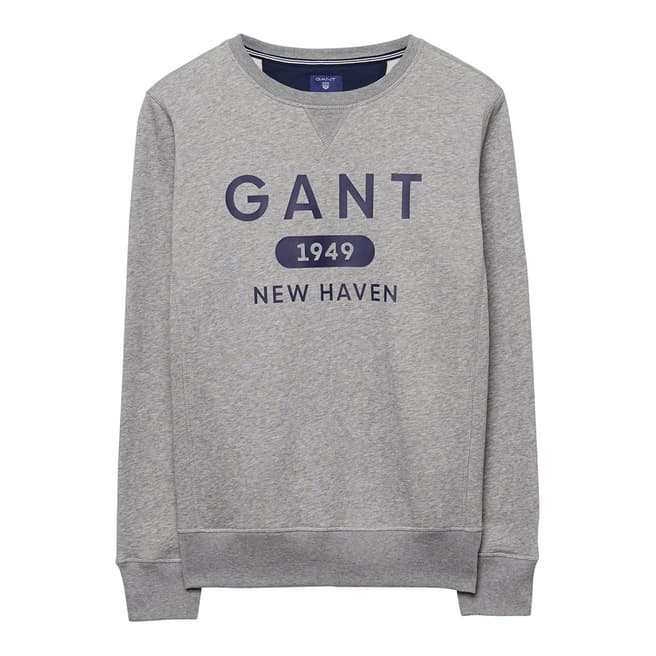 Gant Grey Crew Neck Sweatshirt