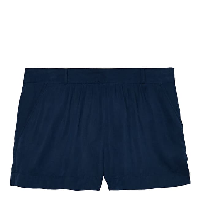 Gant Blue Silk Linen Shorts