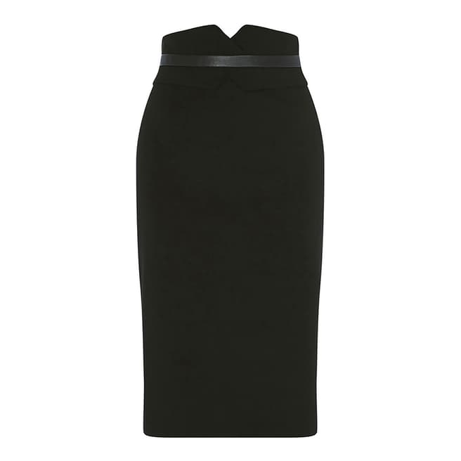 Karen Millen Black High-Waisted Pencil Skirt