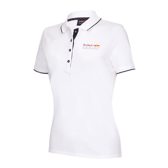 Red Bull Racing Women's White Classic Polo Shirt