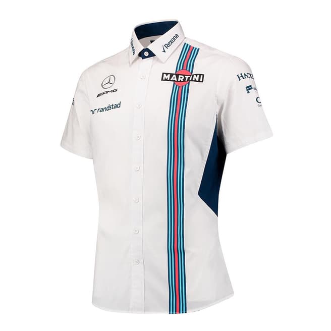 Williams Martini Racing Men's White Short Sleeve Shirt