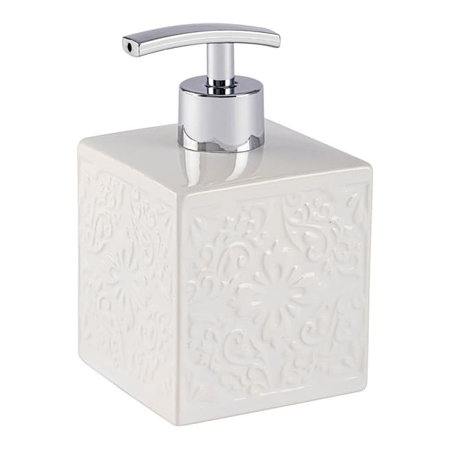 Wenko Cordoba Ceramic Soap Dispenser, White