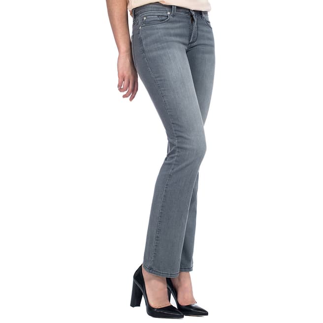 NYDJ Pearl Grey Billie Bootcut Stretch Jeans