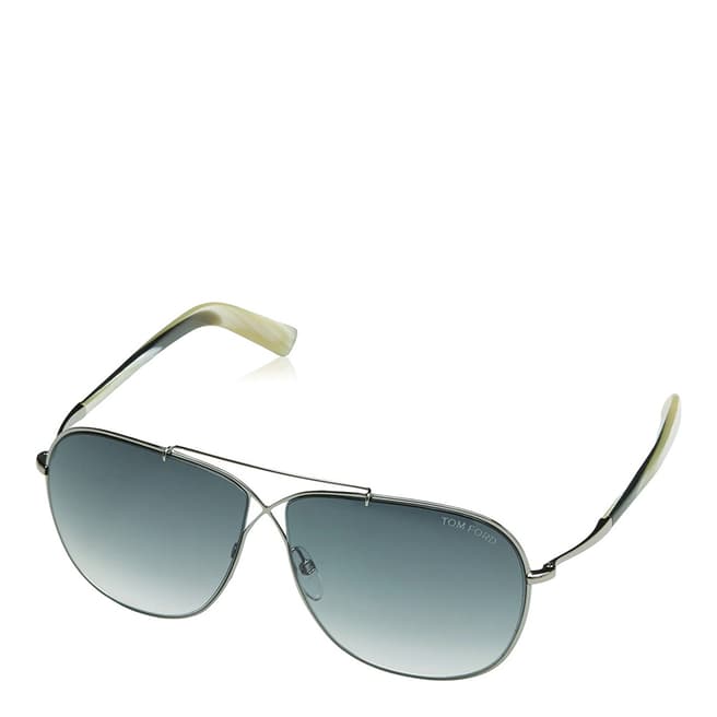 Tom Ford Women's Silver/Green April Sunglasses 61mm