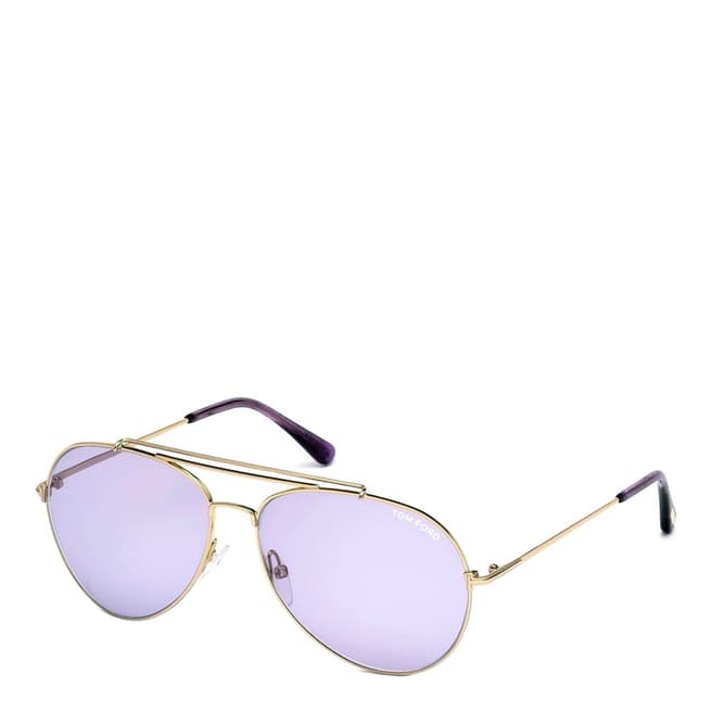 Tom Ford Women's Indiana Gold Sunglasses 60mm