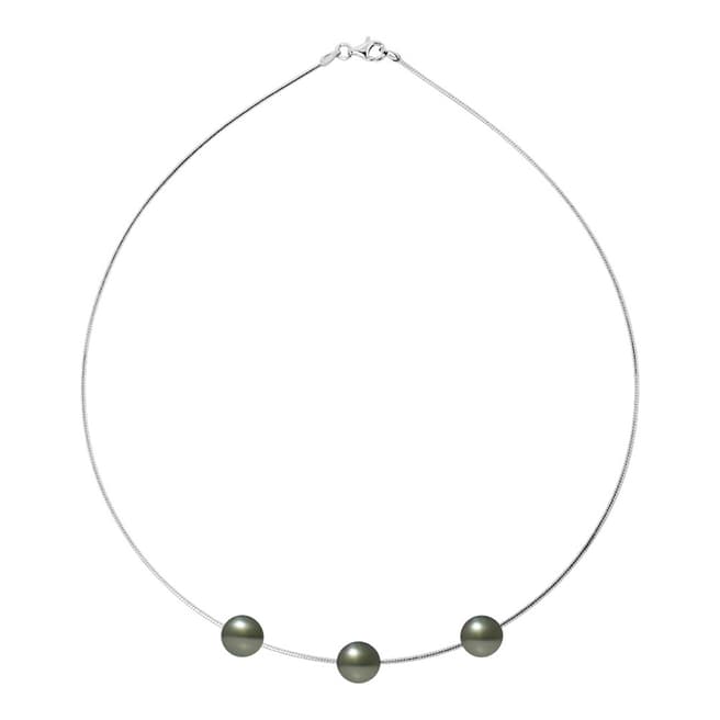 Mitzuko Black Tahitian Freshwater Pearl Necklace