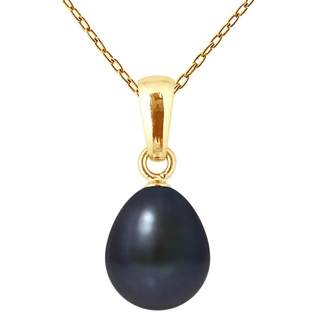 Atelier Pearls Gold/Tahitian Beliere Pendant Necklace 8-9mm