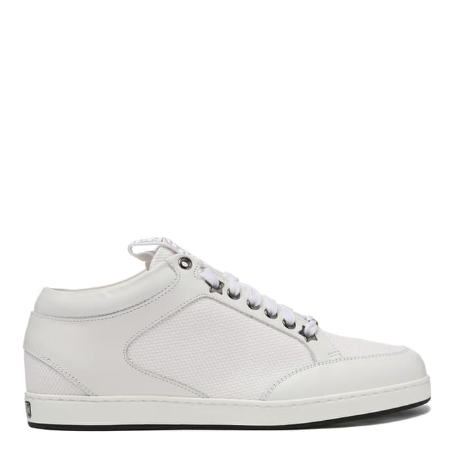 Jimmy Choo White Leather Miami Sneakers