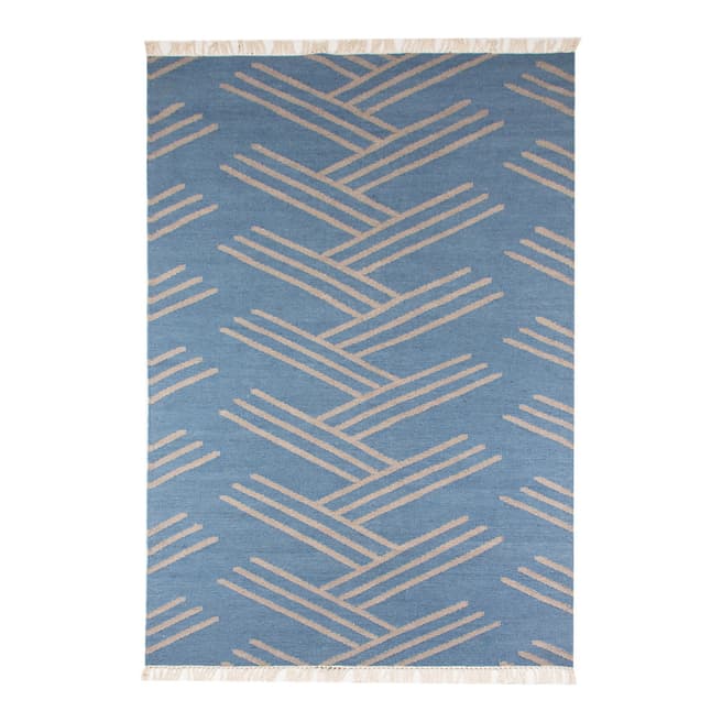 Bohemian Chic Pacific Hand-Knotted Kilim Rug 226x152cm