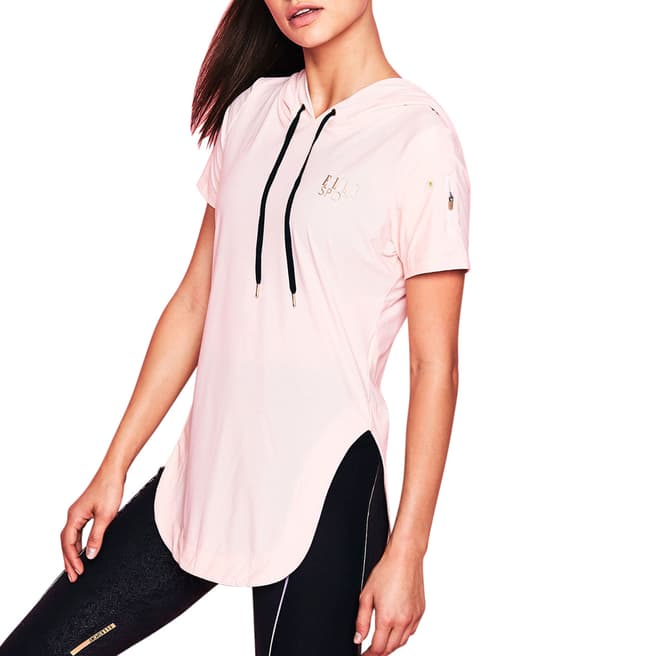 Elle Sport Pink Sports T-Shirt With Hood