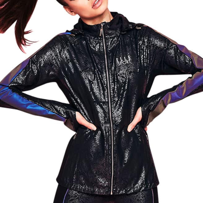 Elle Sport Black Shimmer Long Sleeve Jacket