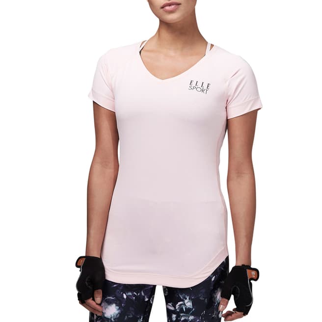 Elle Sport Pink Opulence Over-Laying T-Shirt