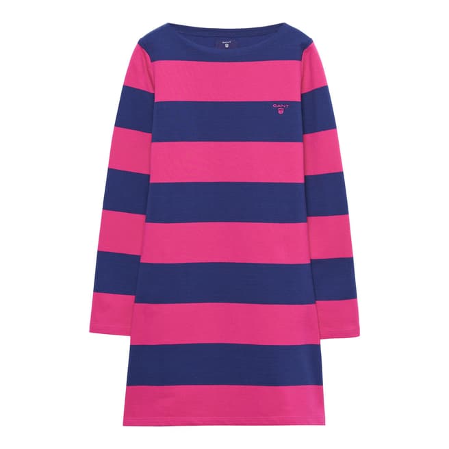 Gant Pink Stripe Cotton Dress