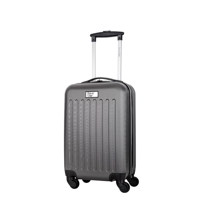 Steve Miller Grey Young 4 Wheeled Cabin Suitcase 52cm