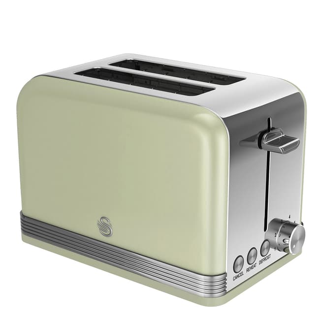 Swan Green Retro 2 Slice Toaster