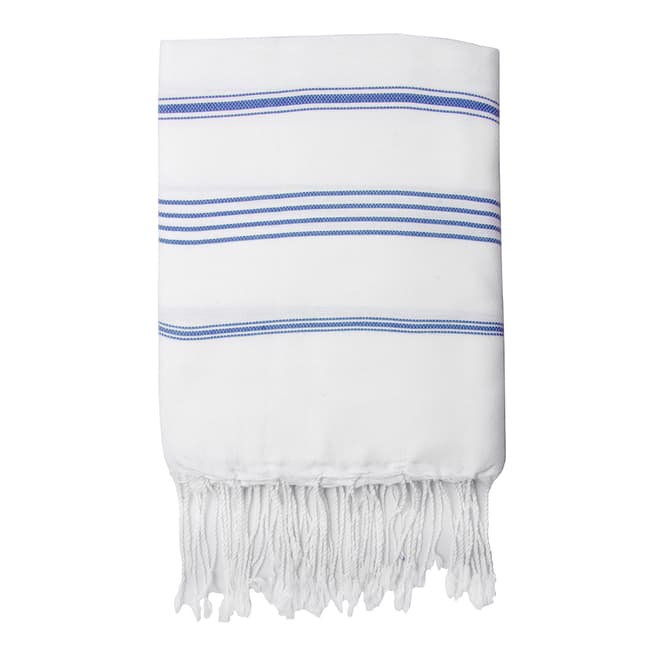 Febronie Mykonos Hammam Towel, Greek Blue