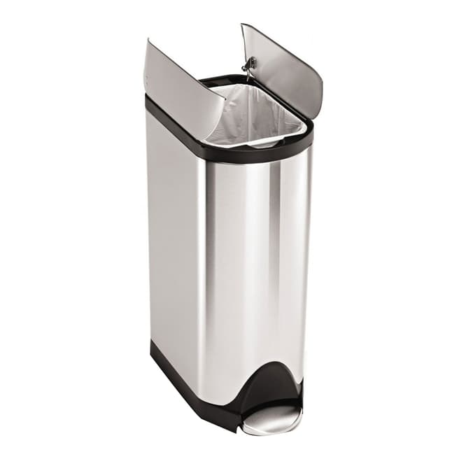 Simplehuman Brushed Steel Butterfly Recycler, 30L