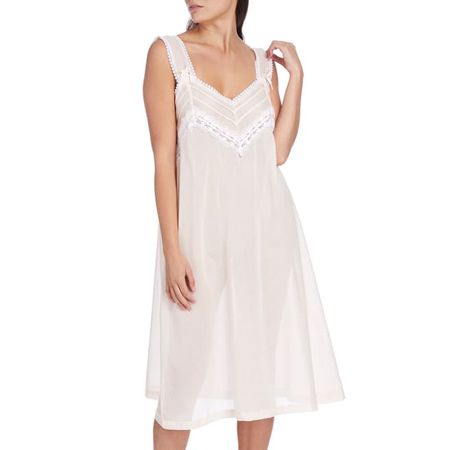 Cottonreal Apricot Deluxe Wide Strappy Nightdress