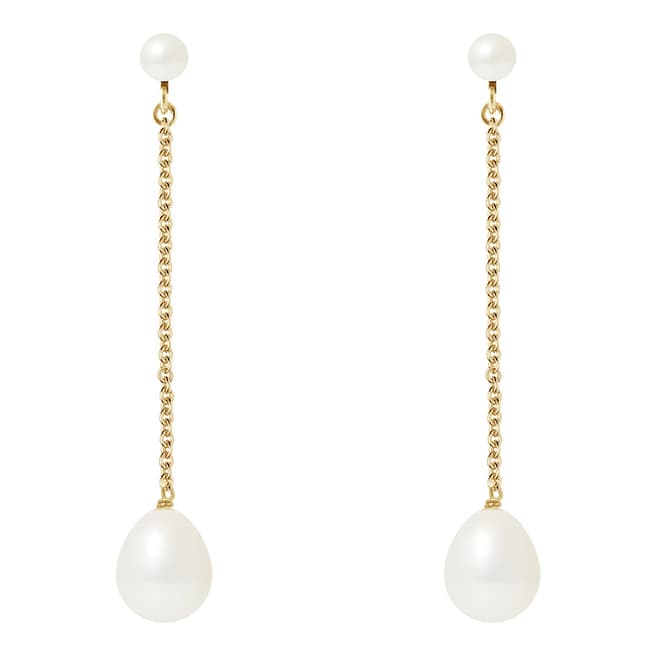 Mitzuko White Pearl Earrings