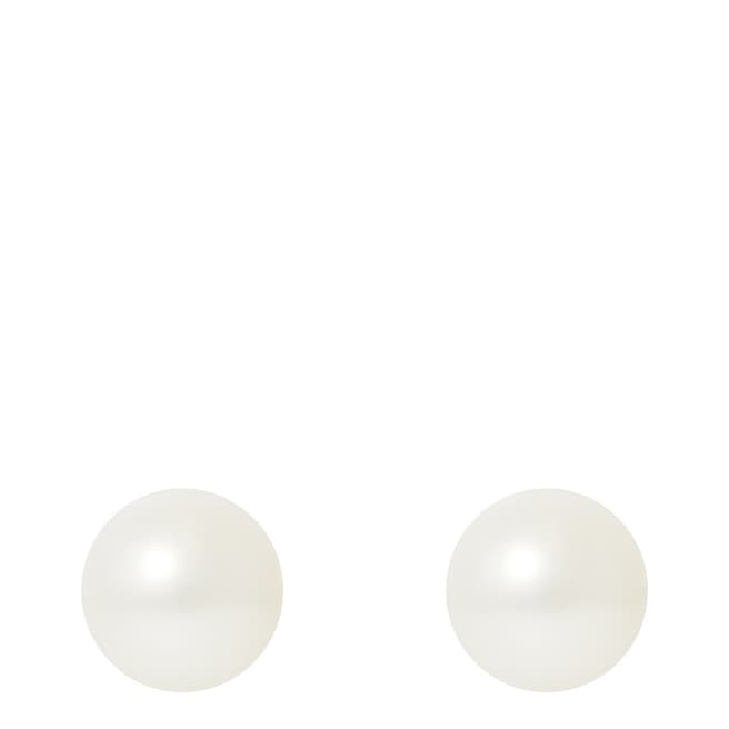 Mitzuko White Pearl Stud Earrings