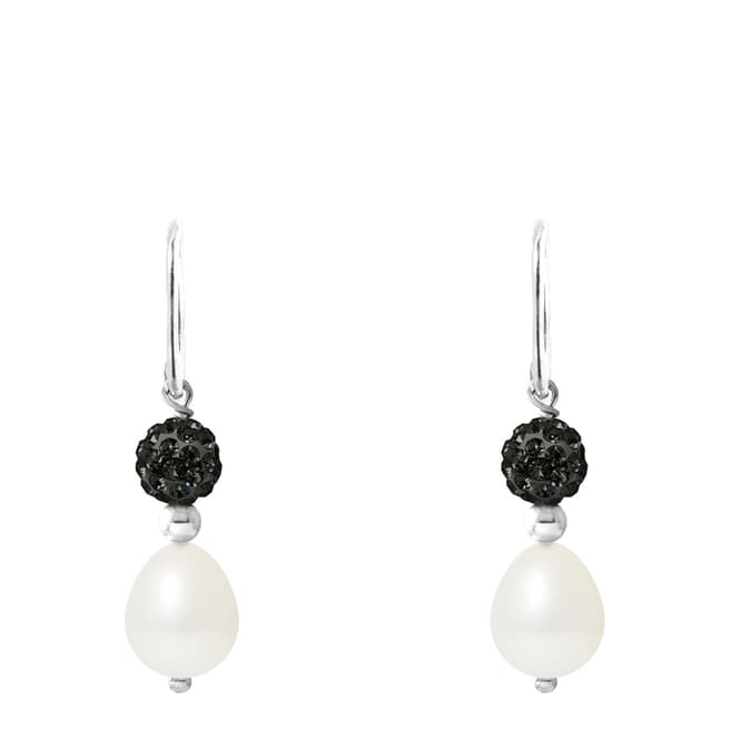 Mitzuko White/Black Pearl Earrings
