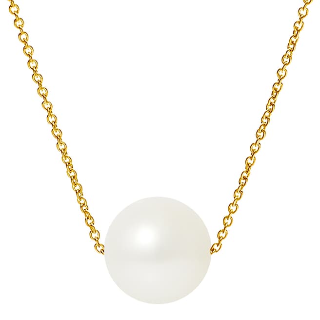 Mitzuko White/Gold Pearl Necklace