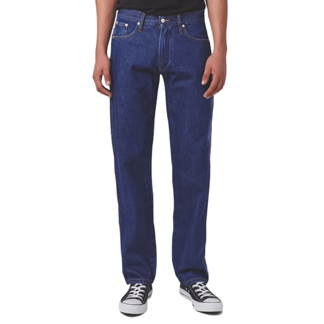 Fiorucci Men's Medium Dark Cotton Workwear Jeans