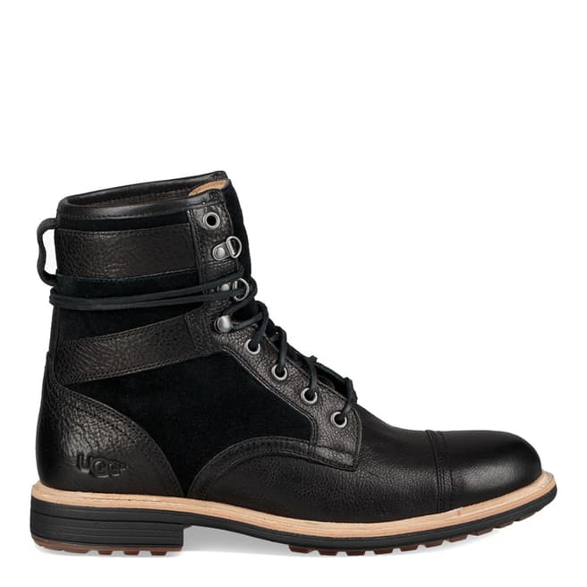 UGG Black Leather/Suede Magnusson Boots