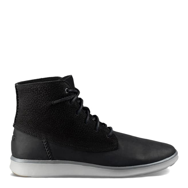UGG Black Suede/Leather Lamont Boots
