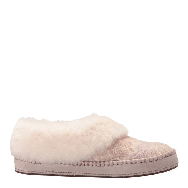 UGG Pale Pink Knitted Wrin Icelandic Slippers